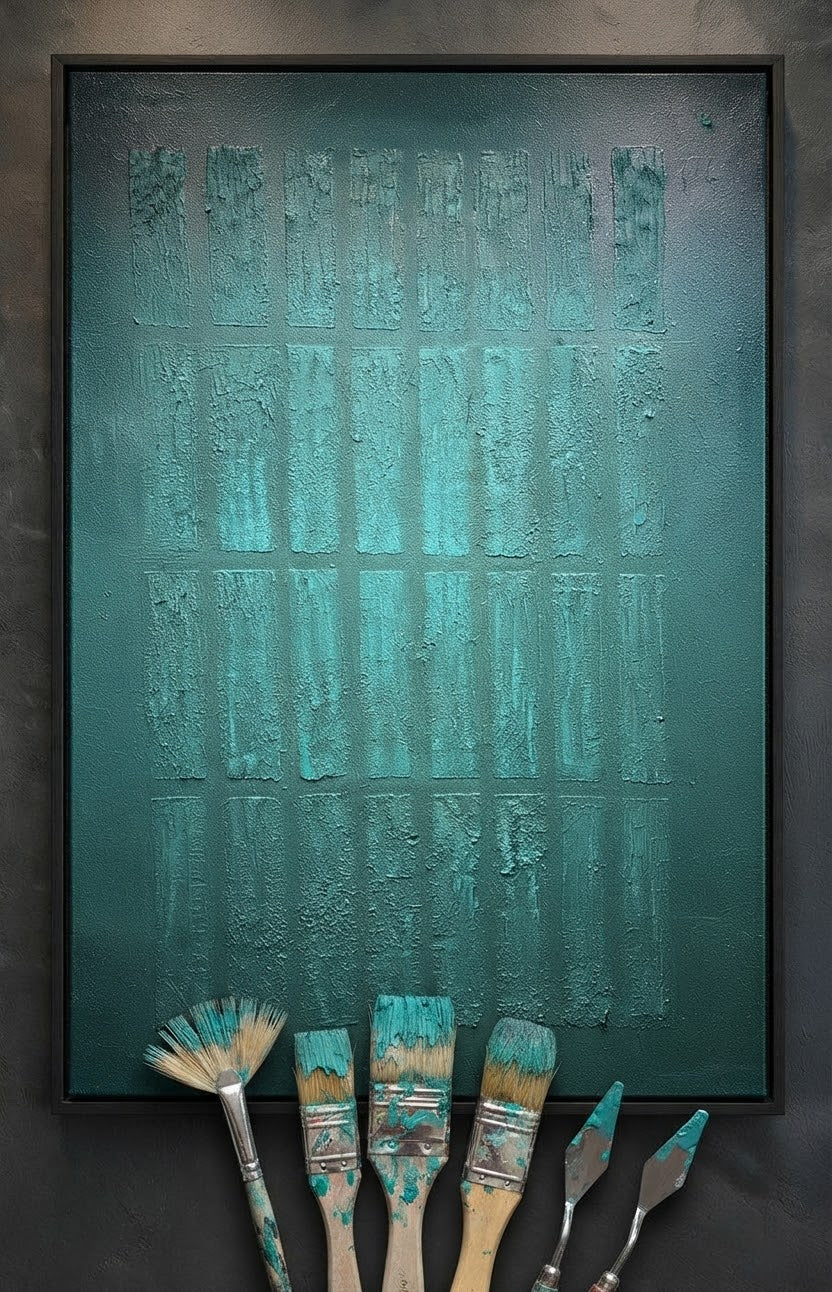 Emerald Grid (Painting)